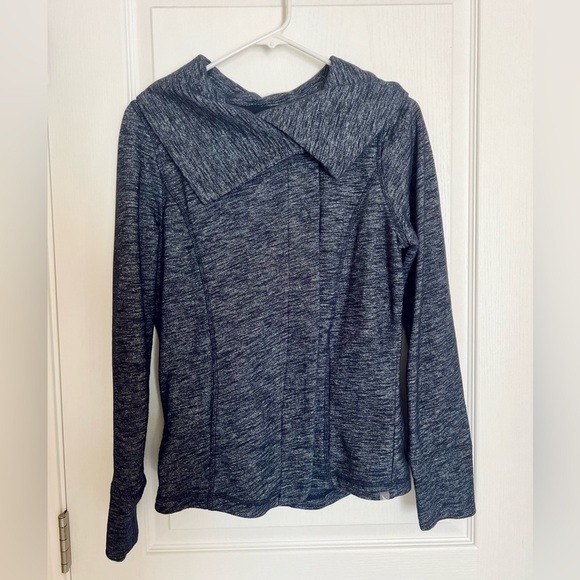 Eddie Bauer Sweaters - Eddie Bauer Charcoal Blue Knit Cardigan